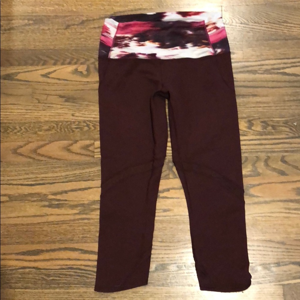Lululemon wunder under crop size 8